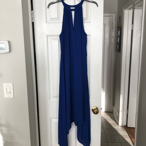 BCBG MaxAzria Royal Blue Keelie Keyhole Dress - Picture 3 of 6